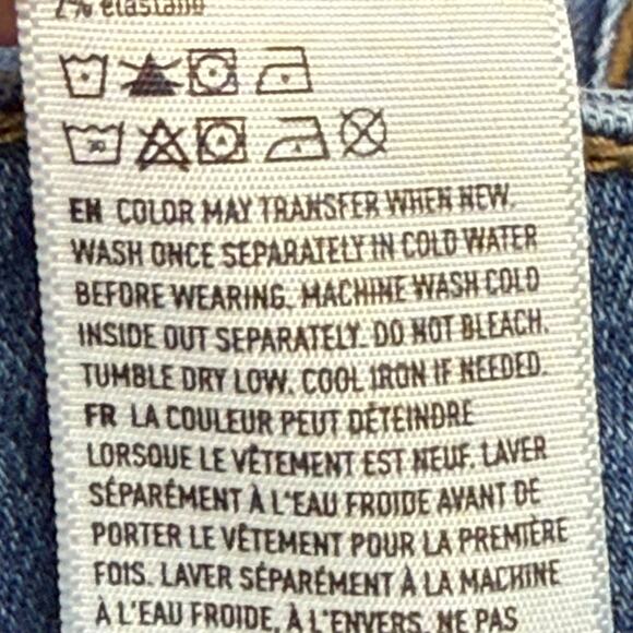 American Eagle Jeans Women 8 Long Blue 28x28 Lace Up Next Level Stretch Jegging - Picture 6 of 9